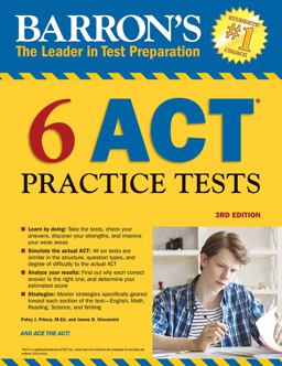 6 ACT Practice Tests 3rd 9781438010632 Front Cover