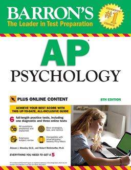 Barron's AP Psychology with Online Tests 8th 9781438010694 Front Cover