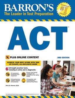 Barron's ACT with Online Tests 3rd 9781438011103 Front Cover