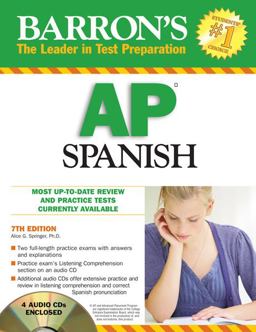 Barron's AP Spanish with Audio CDs 7th 9781438070292 Front Cover