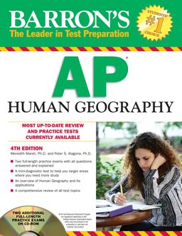 Barron's AP Human Geography with CD-ROM, 4th Edition 4th 9781438071220 Front Cover
