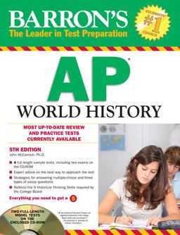 Barron's AP World History with CD-ROM, 5th Edition 5th 9781438071343 Front Cover