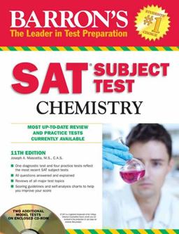 Barron's SAT Subject Test Chemistry with CD-ROM, 11th Edition 11th 9781438071930 Front Cover