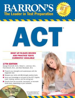 Barron's ACT with CD-ROM, 17th Edition 17th 9781438072340 Front Cover