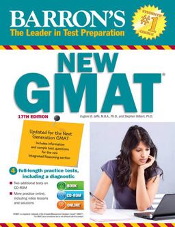 Barron's NEW GMAT with CD-ROM, 17th Edition 17th 9781438073064 Front Cover