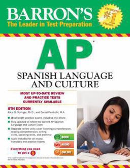 Barron's AP Spanish with MP3 CD, 8th Edition 8th 9781438073910 Front Cover