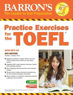 Practice Exercises for the TOEFL with MP3 CD 8th 9781438075471 Front Cover