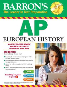 Barron's AP European History 8th 9781438076027 Front Cover
