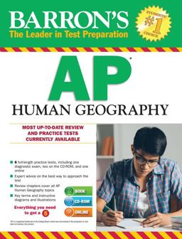 Barron's AP Human Geography with CD-ROM 6th 9781438076041 Front Cover
