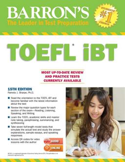 Barron's TOEFL IBT with MP3 Audio CDs 15th 9781438076249 Front Cover