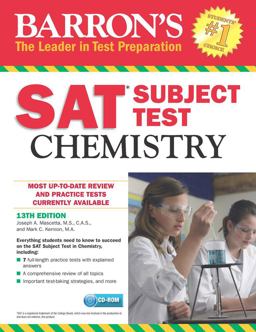 Barron's SAT Subject Test: Chemistry with CD-ROM 13th 9781438076331 Front Cover
