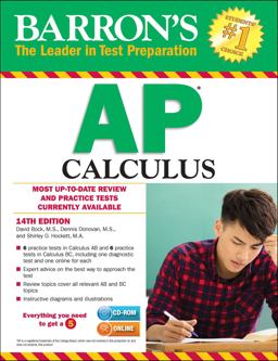 Barron's AP Calculus with CD-ROM 14th 9781438076744 Front Cover