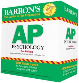 Barron's AP Psychology Flash Cards 3rd 9781438077130 Front Cover