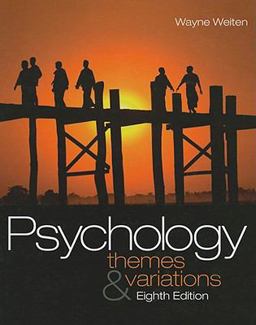 Psychology Themes and Variations - Text Only 8th 9781439001295 Front Cover