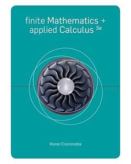 Finite Math and Applied Calculus 5th 9781439049259 Front Cover
