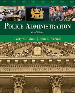 Police Administration 3rd 9781439056394 Front Cover