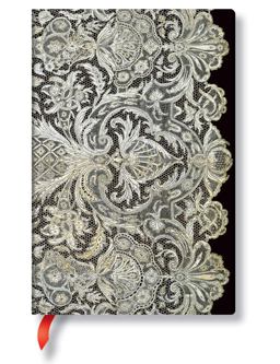 Ivory Veil Mini Lined Hardcover Journal, 176pg, 85GSM by Paperblanks (Lace Allure)  9781439733158 Front Cover