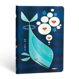 Whale and Friend Midi Lined Hardcover Journal, 176pg, 85GSM by Paperblanks (Tracy Walker's Animal Friends)  9781439735565 Front Cover
