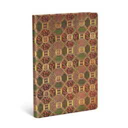 Paperblanks Mandala Sacred Tibetan Textiles Hardcover Midi Lined Elastic Band Closure 144 Pg 120 GSM  9781439752814 Front Cover