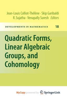 Quadratic Forms, Linear Algebraic Groups, and Cohomology