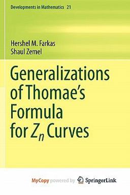 Generalizations of Thomae's Formula for Zn Curves