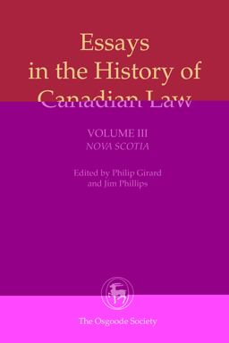 Essays in the History of Canadian Law