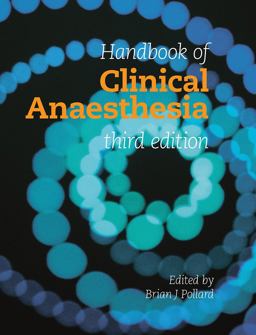 Handbook of Clinical Anaesthesia 3rd 9781444108620 Front Cover