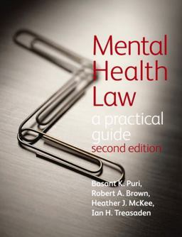 Mental Health Law A Practical Guide 2nd 9781444117141 Front Cover