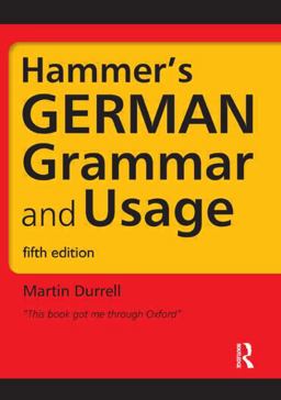 Hammer's German Grammar and Usage 5th 9781444120165 Front Cover