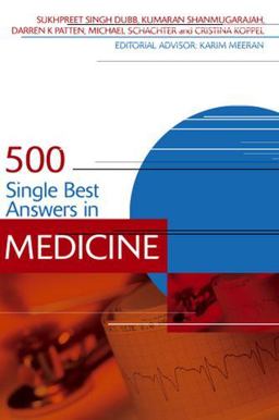 500 Single Best Answers in Medicine  9781444121520 Front Cover