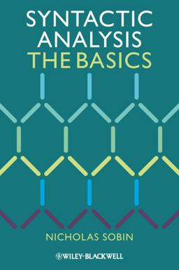 Syntactic Analysis The Basics  9781444335071 Front Cover