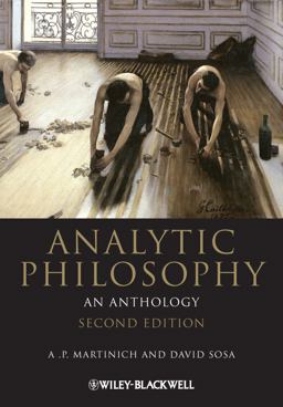 Analytic Philosophy An Anthology 2nd 9781444335705 Front Cover