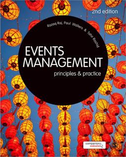 Events Management Principles and Practice 2nd 9781446200735 Front Cover