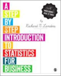 Step-By-Step Introduction to Statistics for Business  9781446208205 Front Cover