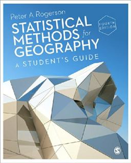 Statistical Methods for Geography A Student's Guide 4th 9781446295731 Front Cover