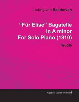 Für Elise Bagatelle in a Minor by Ludwig Van Beethoven for Solo Piano Wo059