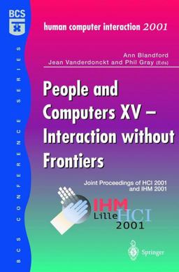 People and Computers XV -- Interaction Without Frontiers