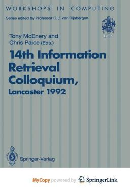 14th Information Retrieval Colloquium 14th Information Retrieval Colloquium