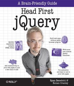 Head First JQuery A Brain-Friendly Guide  9781449393212 Front Cover