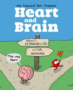 Heart and Brain An Awkward Yeti Collection  9781449470890 Front Cover