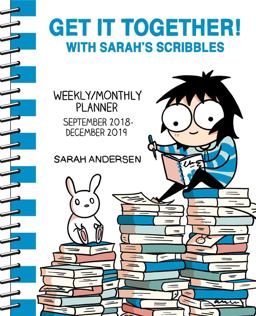 Sarah's Scribbles 2018-2019 16-Month Monthly/Weekly Planner Calendar