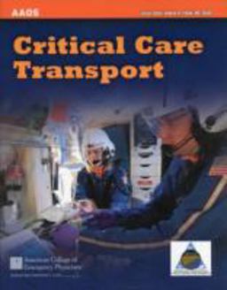 Critical Care Transport  9781449642587 Front Cover