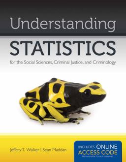 Understanding Statistics for the Social Sciences, Criminal Justice, and Criminology  9781449649227 Front Cover