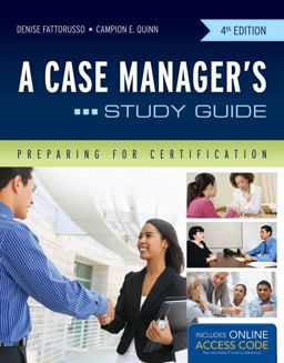 Case Manager's Study Guide Preparing for Certification 4th 9781449683351 Front Cover