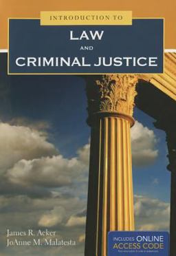 Introduction to Law and Criminal Justice  9781449690328 Front Cover
