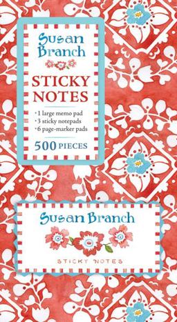 Book of Sticky Notes: Susan Branch (Red Medallion)