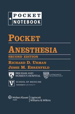Pocket Anesthesia 2nd 9781451173246 Front Cover