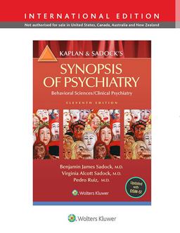 Kaplan &amp; Sadock's Synopsis of Psychiatry Behavioral Sciences - Clinical Psychiatry 11th 9781451194340 Front Cover