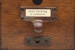 Card Catalog 30 Notecards from the Library of Congress  9781452114323 Front Cover