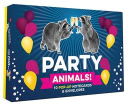 Party Animals! 10 Pop-Up Notecards and Envelopes